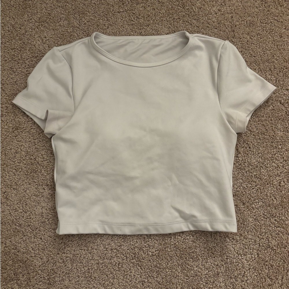Hollister Gilly Hicks Cropped Workout Top With Built in Bra